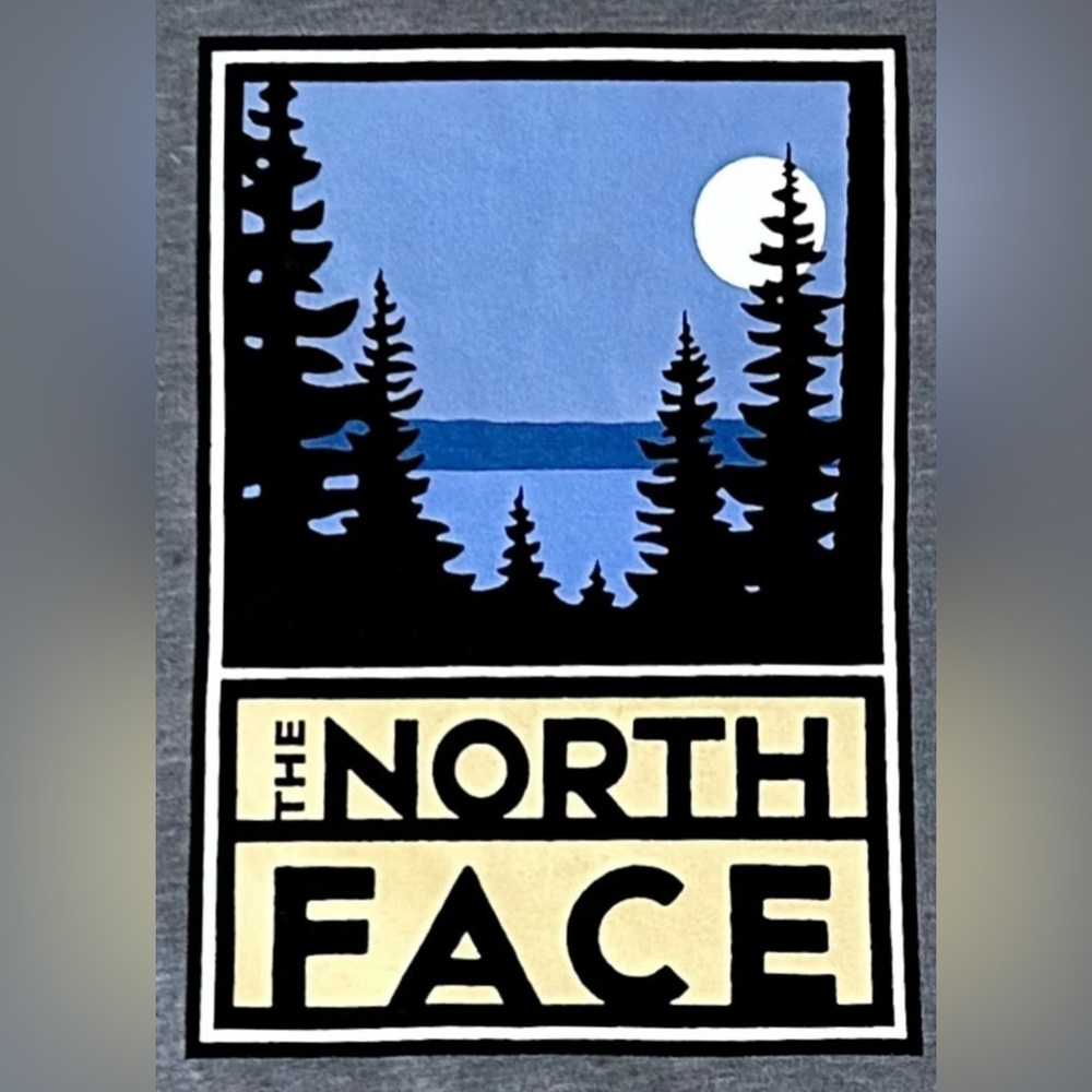 The North Face Blue and Gray Nature Graphic Sweatshirt Men’s Sz Large